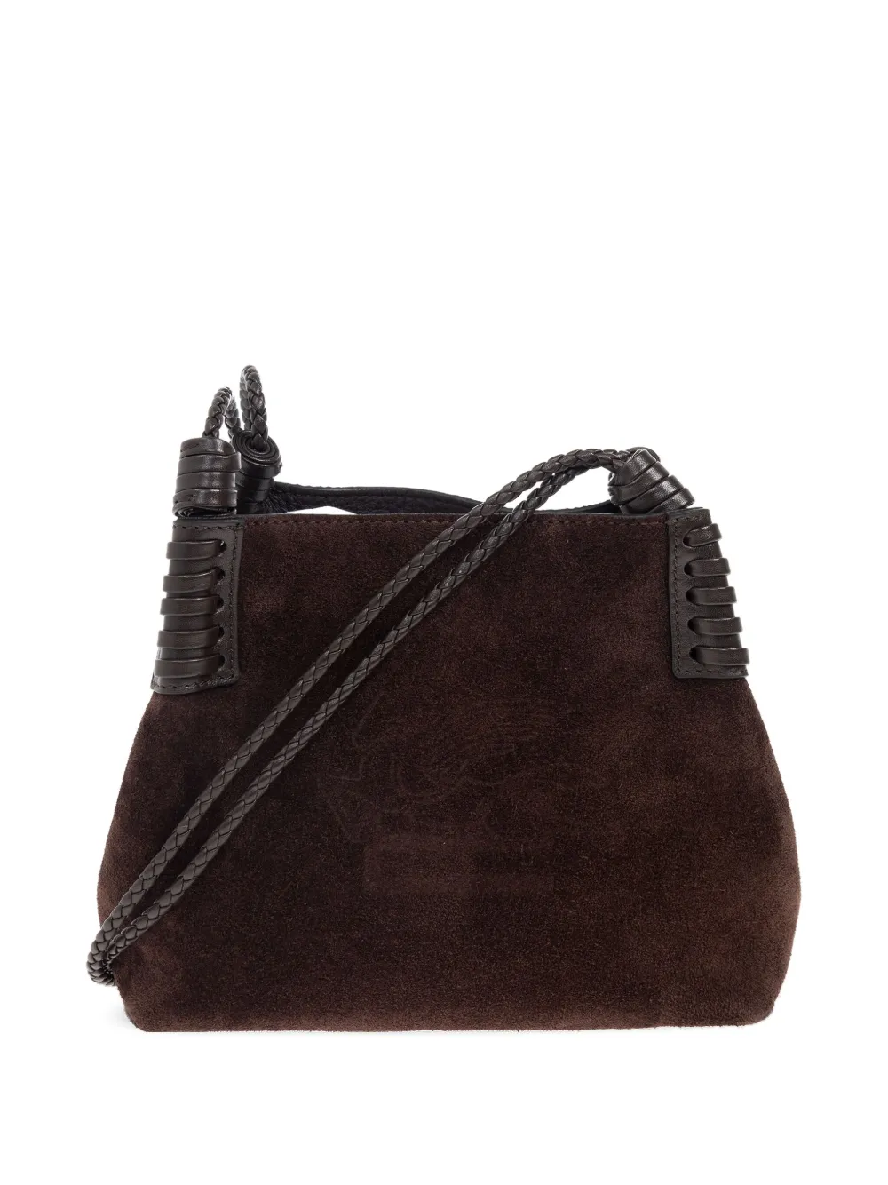 ETRO suede shoulder bag Bruin