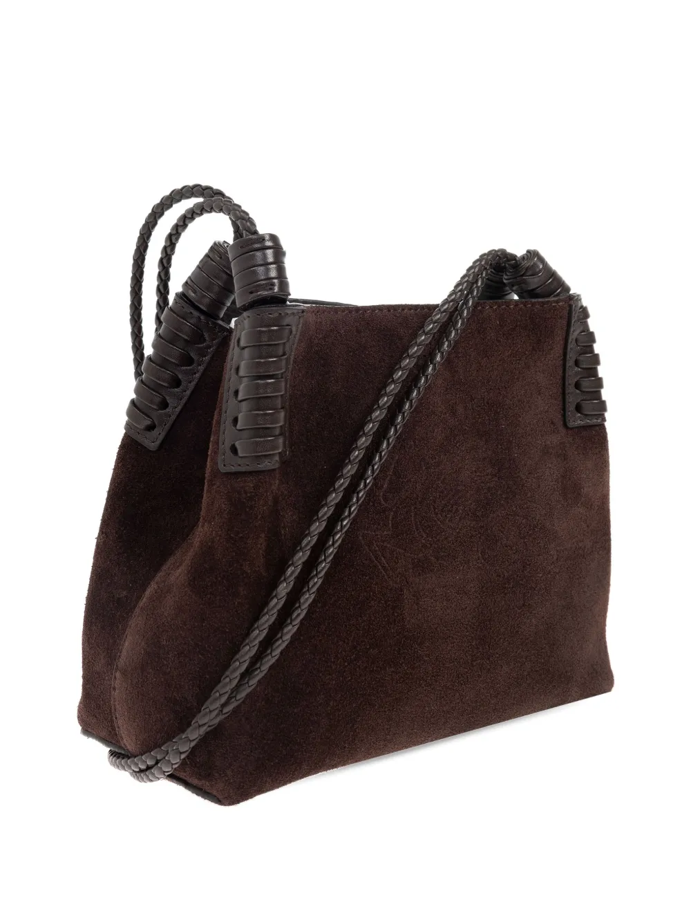 ETRO Suède schoudertas Bruin