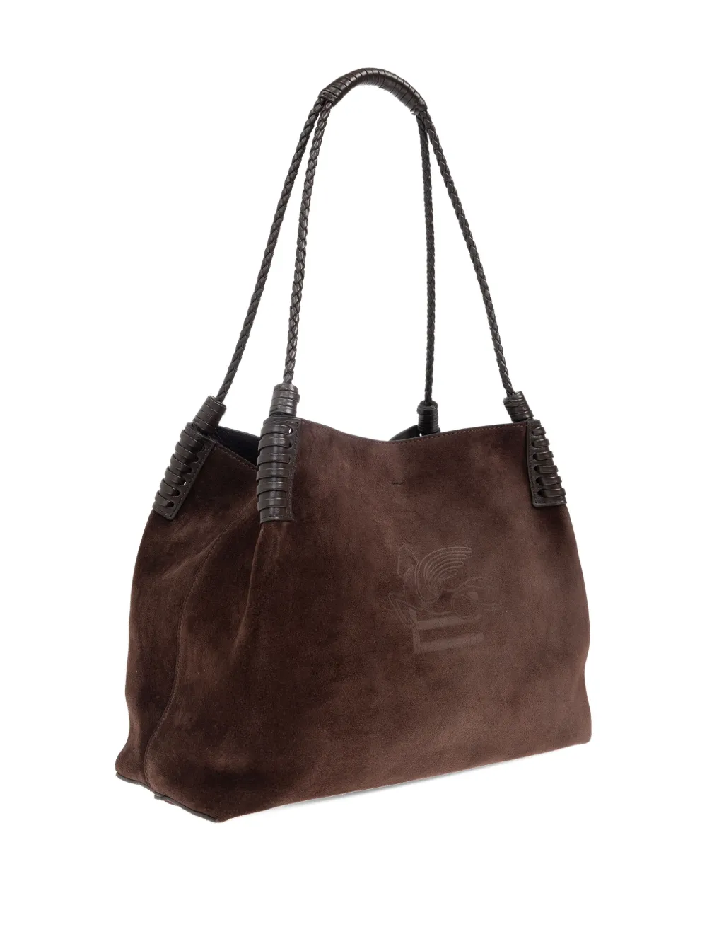 ETRO Suède schoudertas Bruin