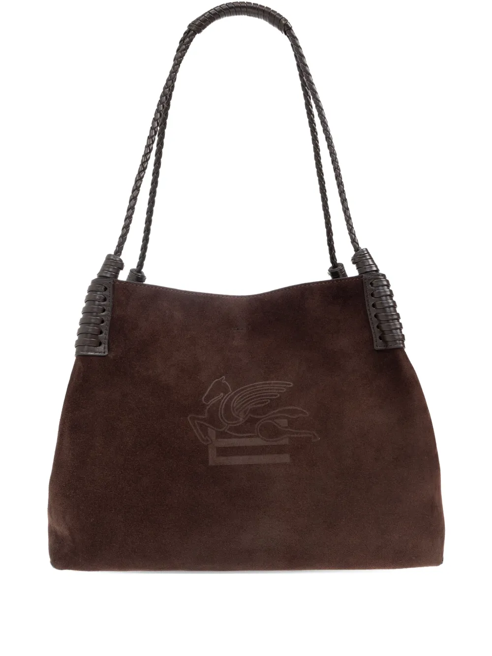 ETRO Suède schoudertas Bruin