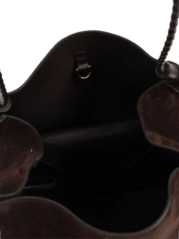ETRO Medium Libra Tote Bag In Suede | Brown | FARFETCH