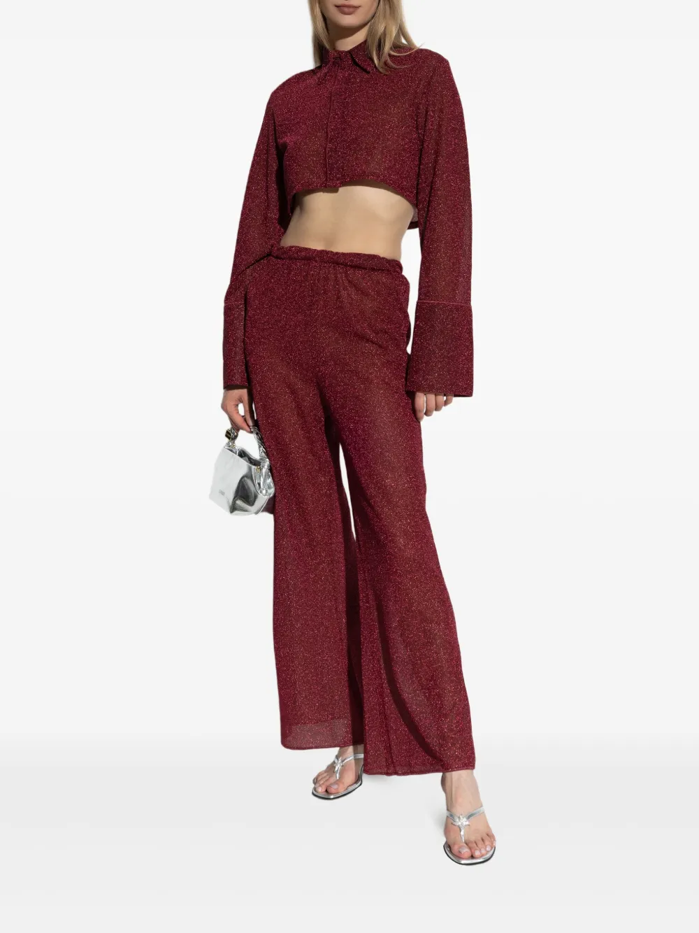 OSEREE LUMIÈRE CROPPED SHIRT
