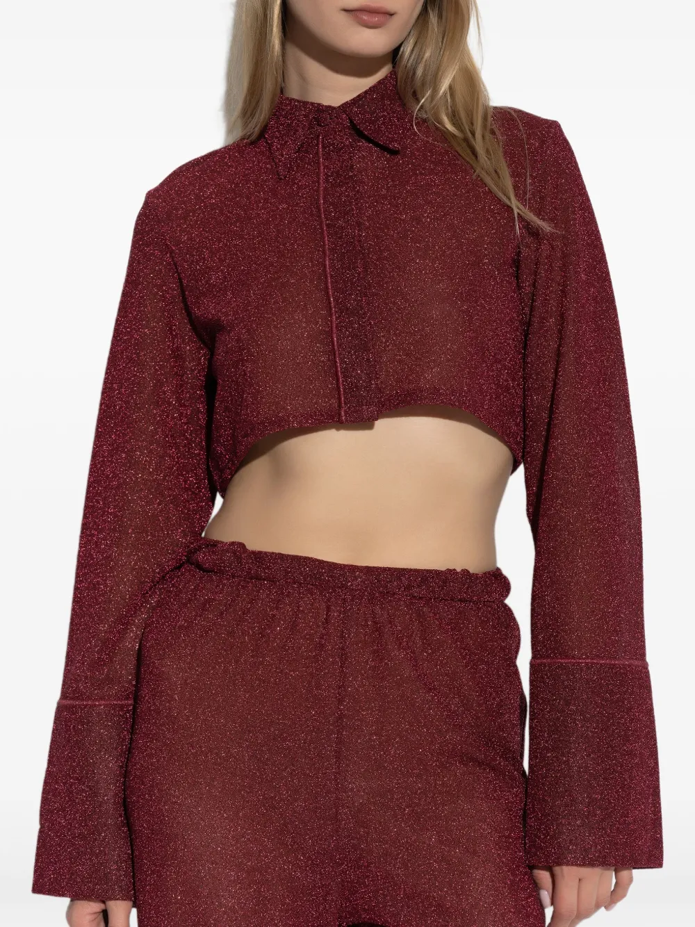 OSEREE LUMIÈRE CROPPED SHIRT