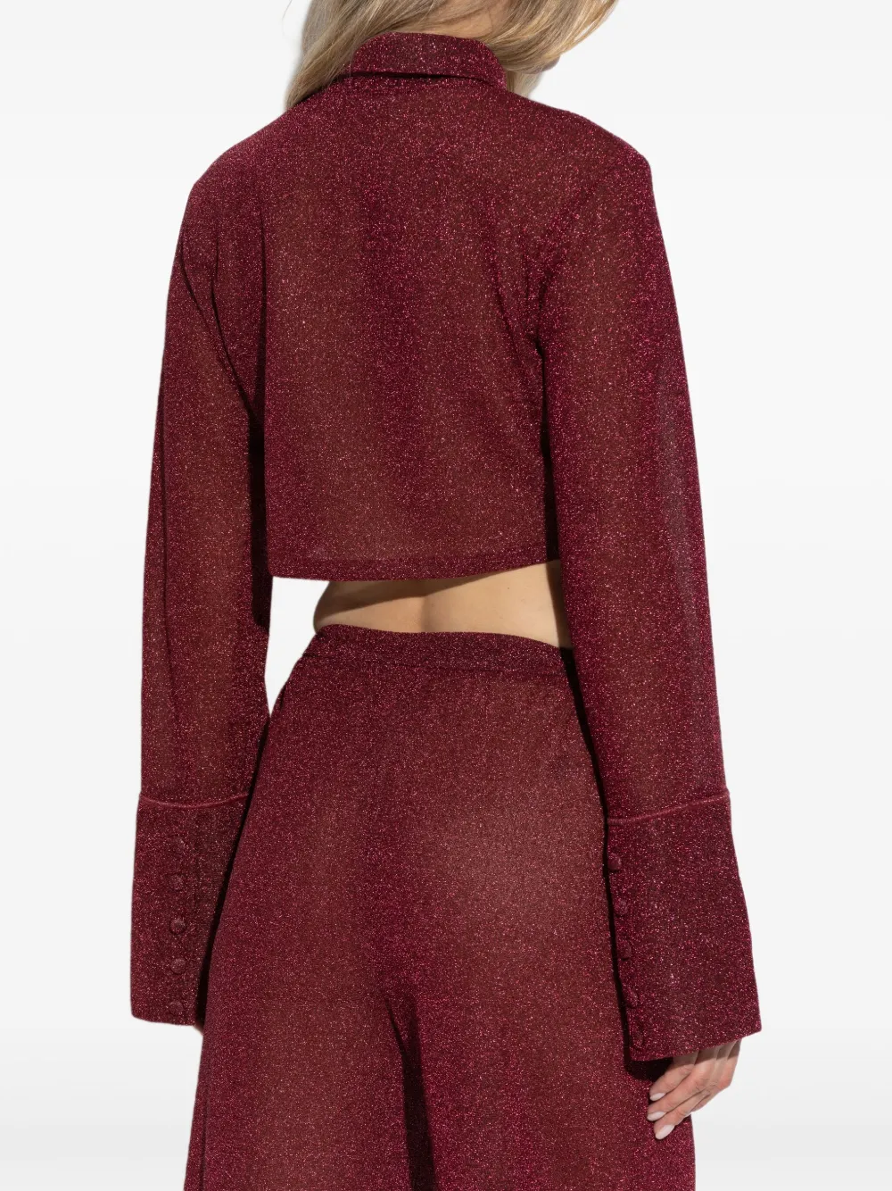 OSEREE LUMIÈRE CROPPED SHIRT