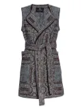 ETRO patterned-jacquard gilet - Blue