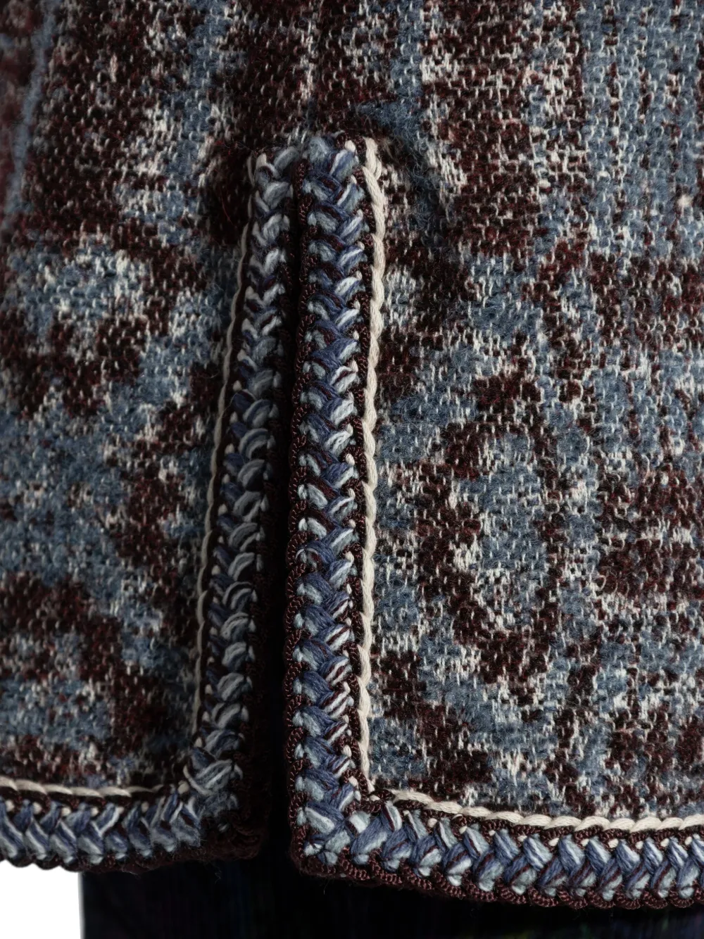 ETRO Zijden gilet met jacquard-patroon Blauw