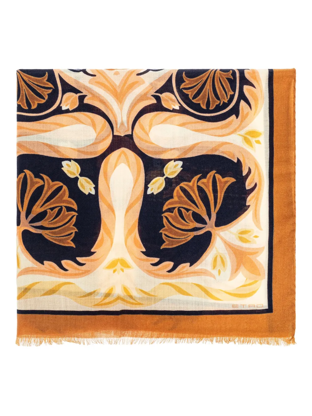 ETRO floral-print scarf Oranje