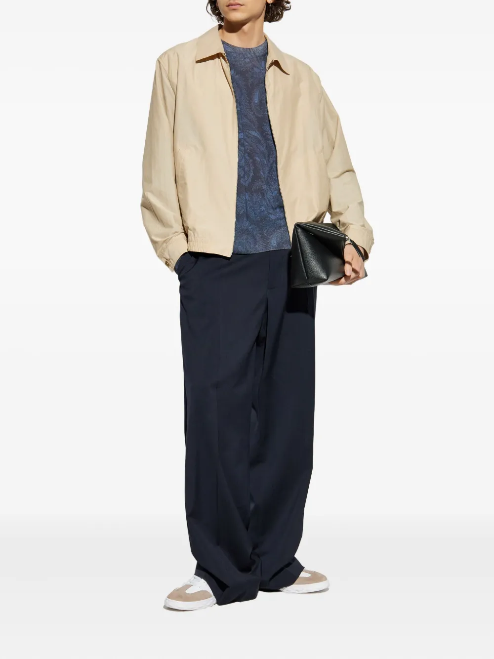 ETRO paisley-print sweater - Blauw