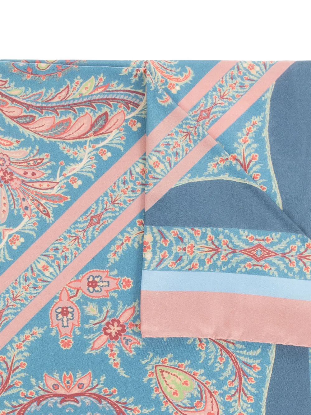 ETRO paisley-pattern scarf - Blauw