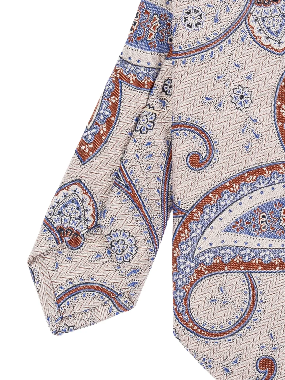 ETRO Stropdas met paisley-print Beige