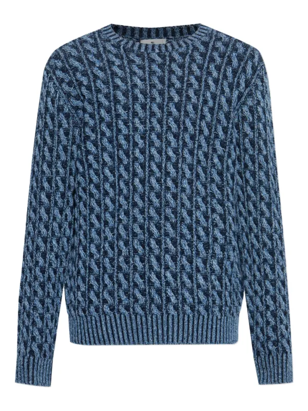 スウェット・トレーナー ETRO MRKF0067AL257 Sweatshirts Sweaters Blue ETRO: Sweater men - Blue | Etro sweater MRKF0067AL257 online