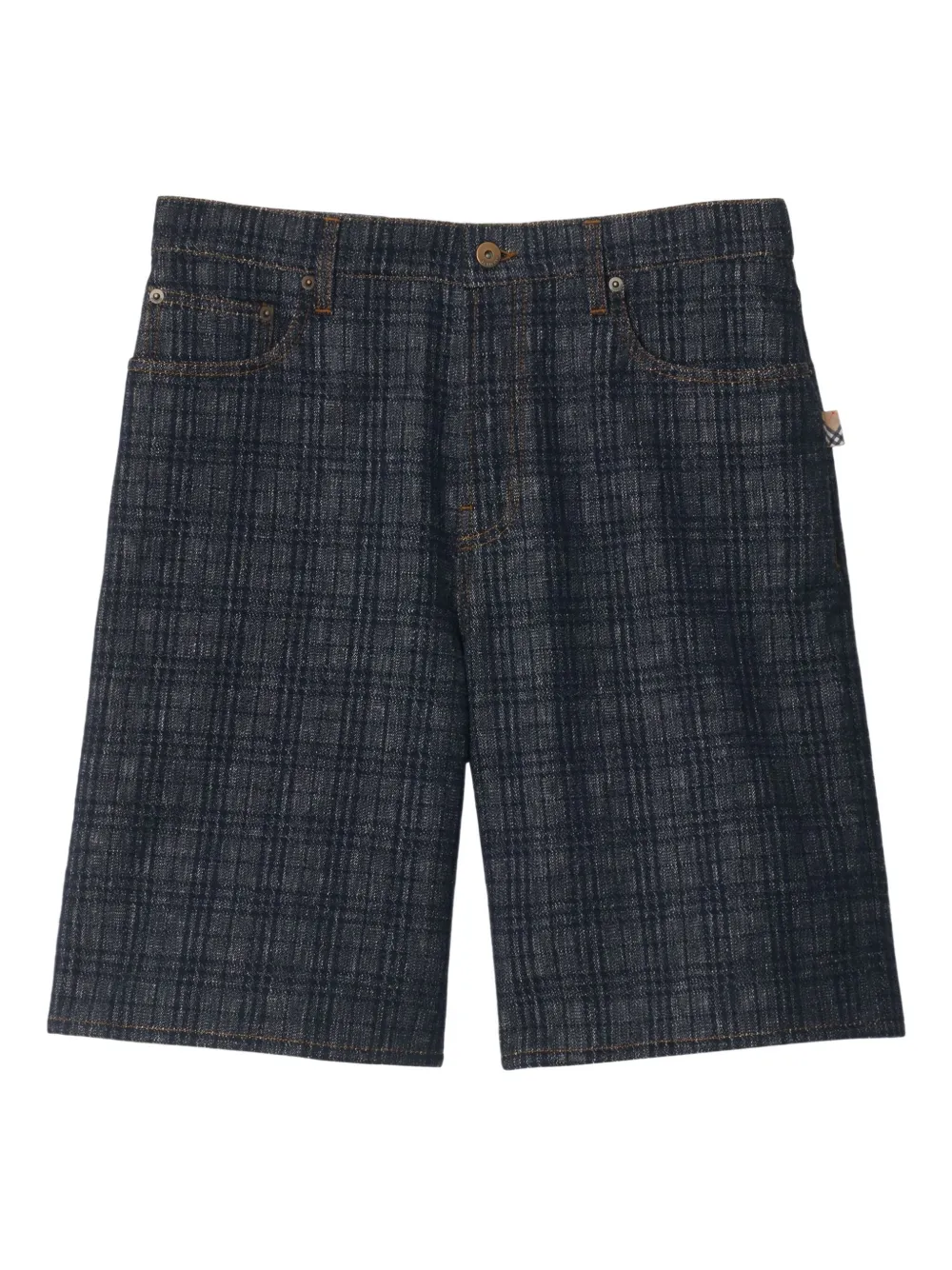Burberry チェック デニムショーツ - INDIGO IP CHECK Burberry チェック デニムショーツ - INDIGO IP CHECK