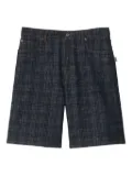 Burberry check denim shorts - INDIGO IP CHECK