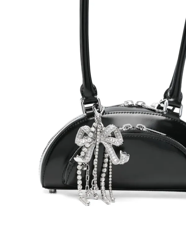 ハンドバッグ SELF PORTRAIT 'Black Leather Curved' shoulder bag Self-Portrait Curved Shoulder Bag | Black | FARFETCH