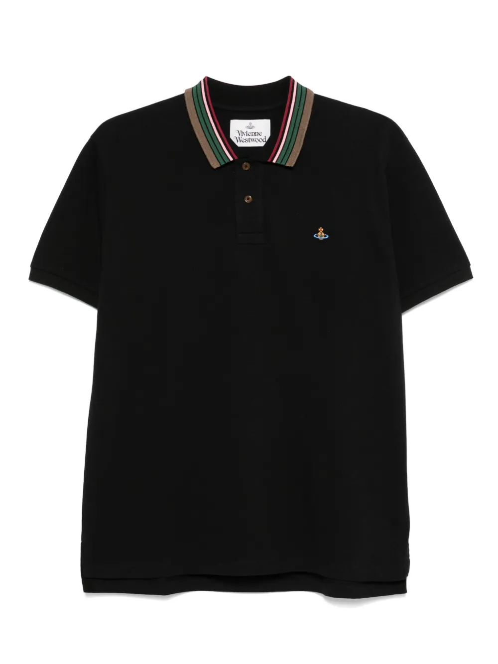 embroidered-logo polo shirt