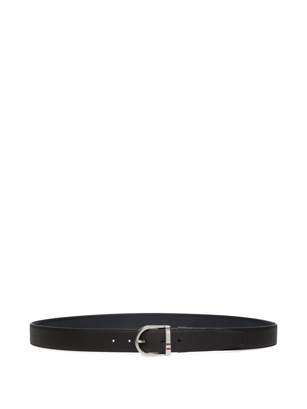 Bally reversible grained leather belt Zwart