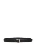 Bally reversible grained leather belt - Black