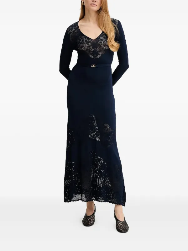 Robe Twin Set Simona Barbieri Taille L - Noire Classique En Polyester/laine - Neuf Sans étiquette