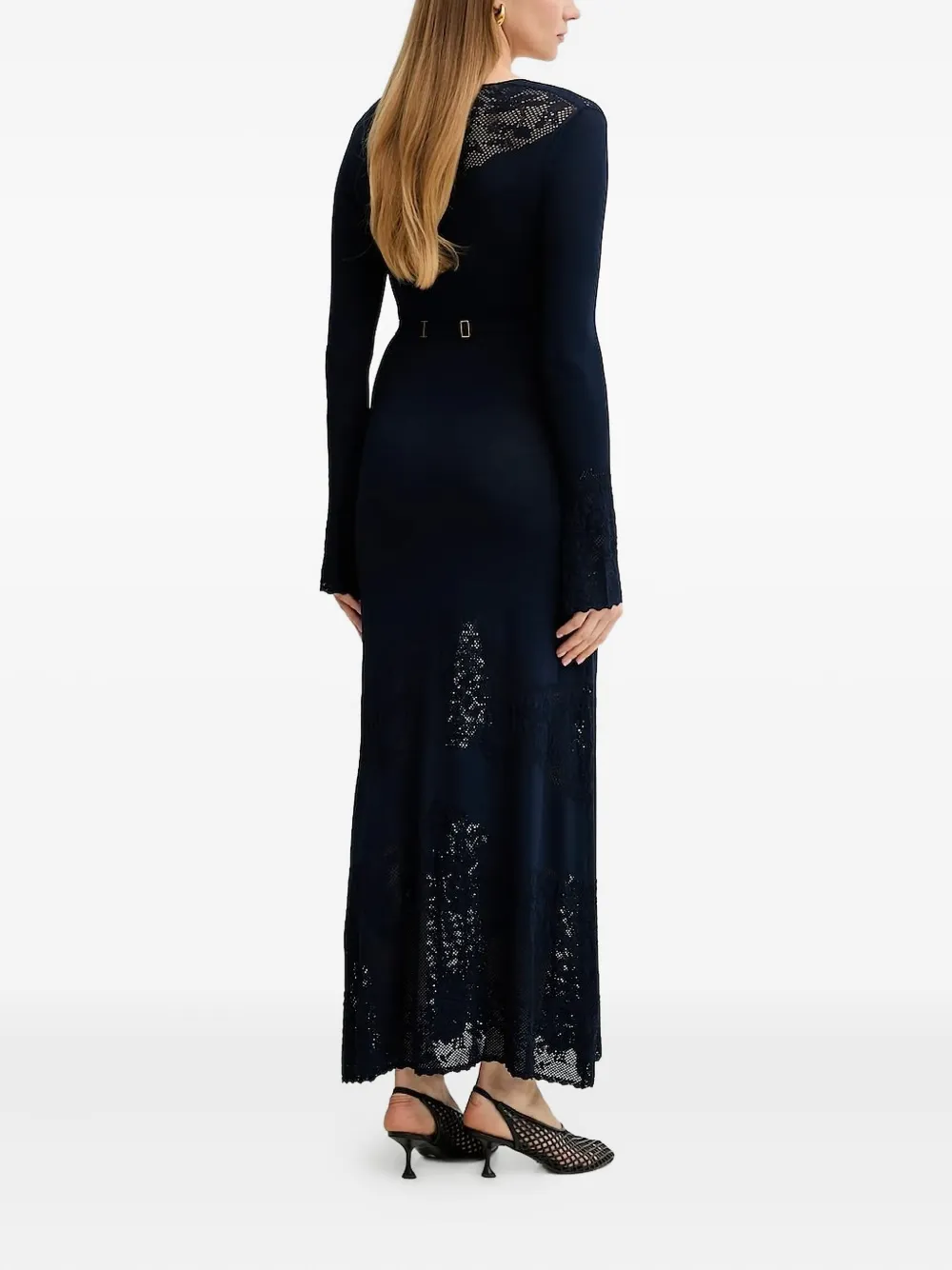 TWINSET Maxi-jurk met ceintuur - Blauw