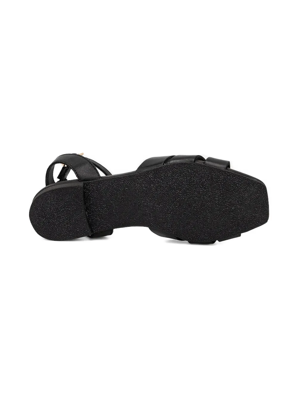 TWINSET Kids Platte sandalen met gespdetail Zwart