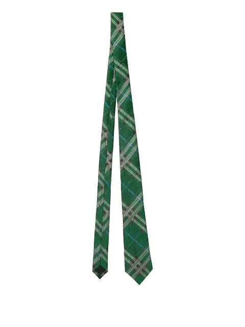 Burberry check silk tie