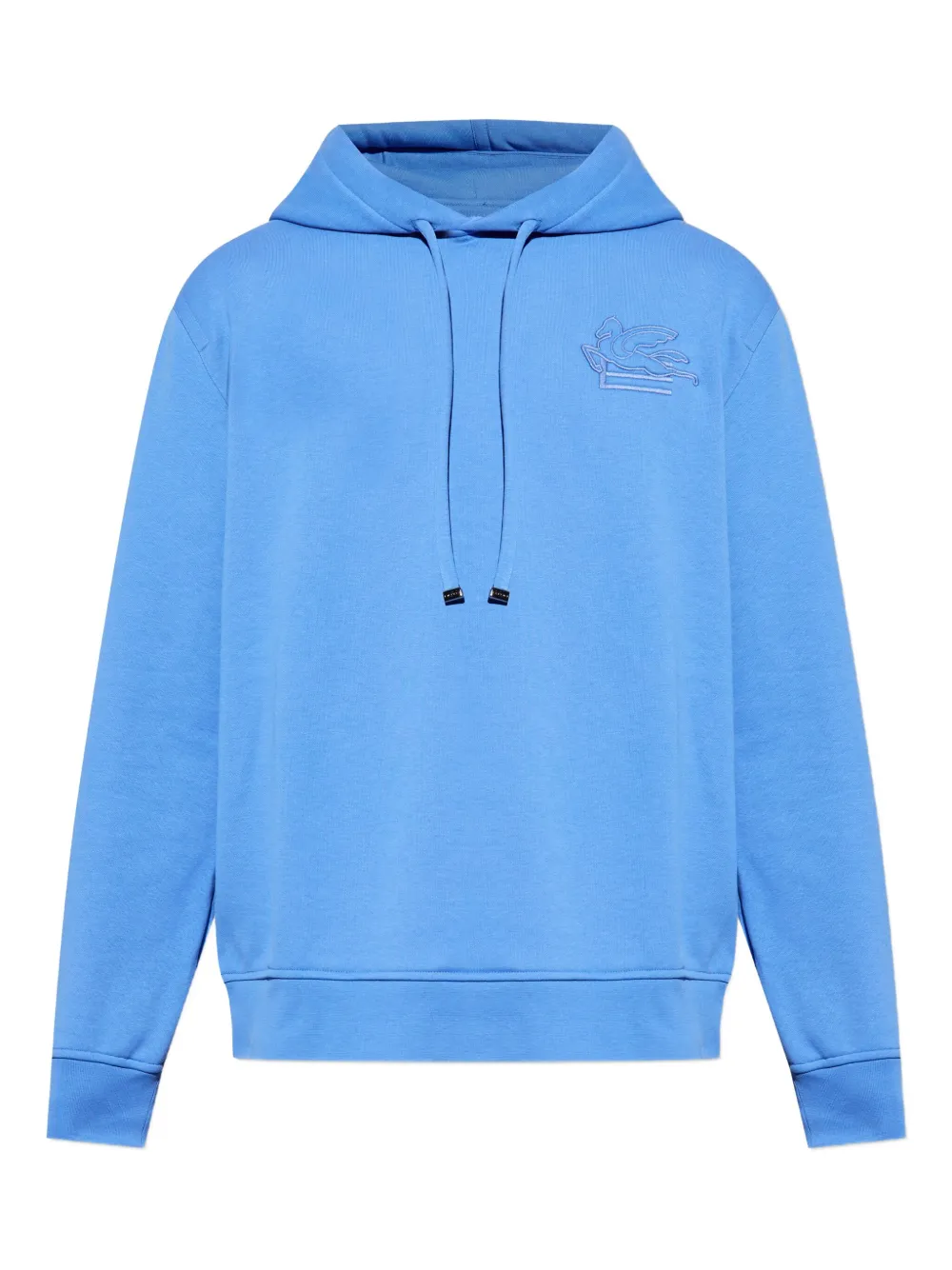 ETRO Hoodie met geborduurd logo Blauw