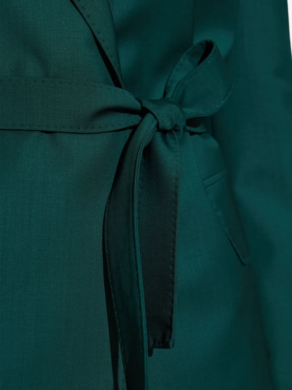 Max Mara Blazer met ceintuur Groen