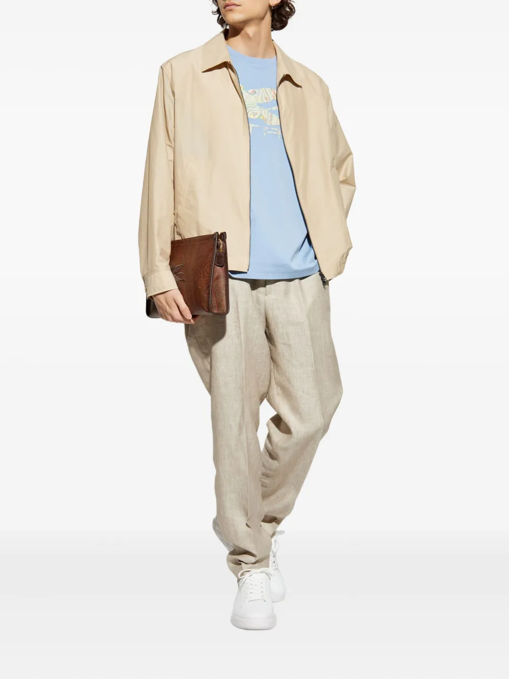 ETRO pleated trousers - Beige