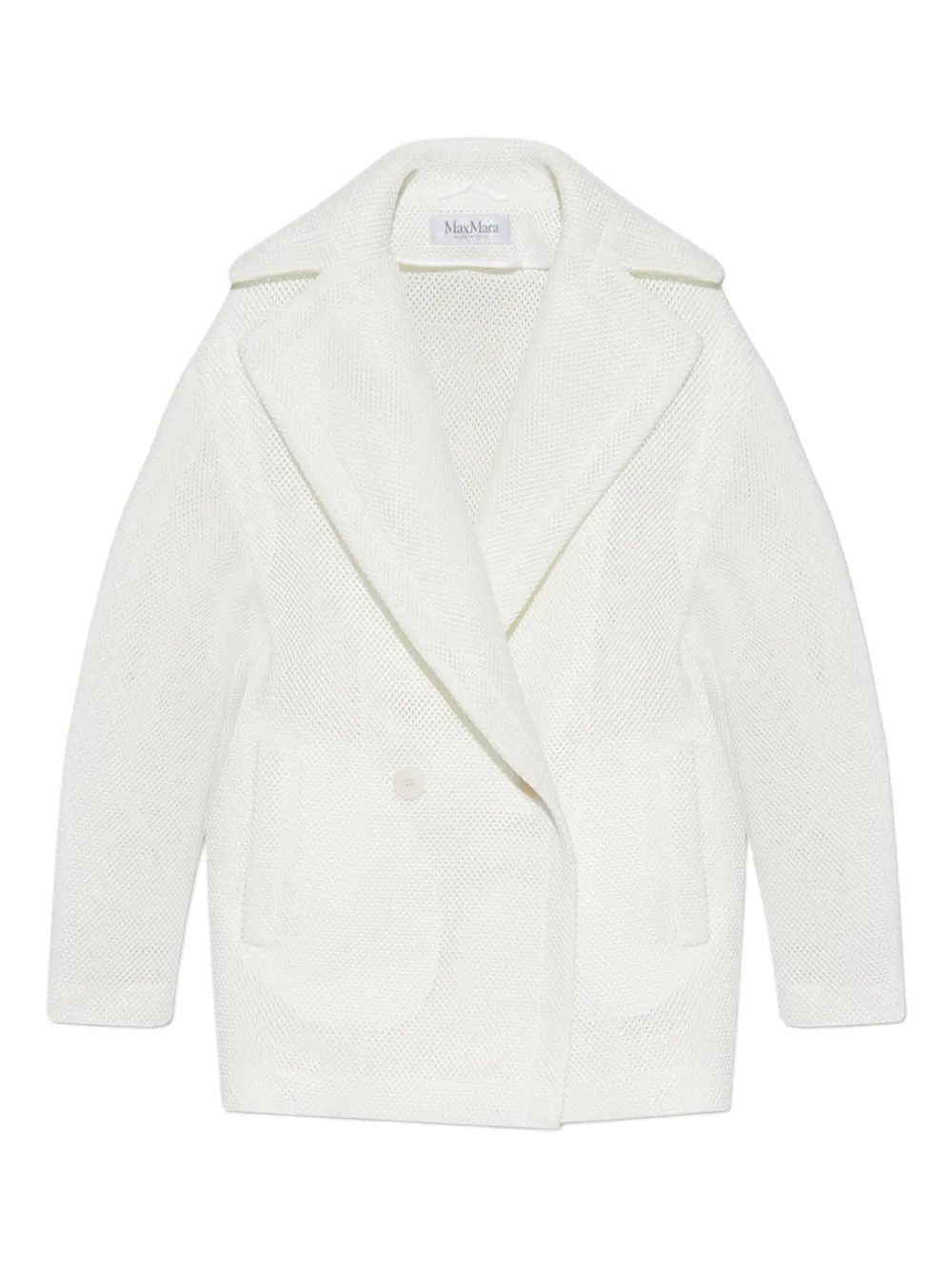 Max Mara Blazer met dubbele rij knopen Wit