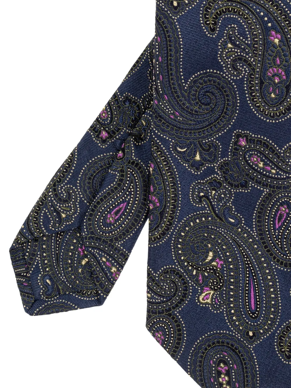 ETRO paisley-print silk tie - Blauw