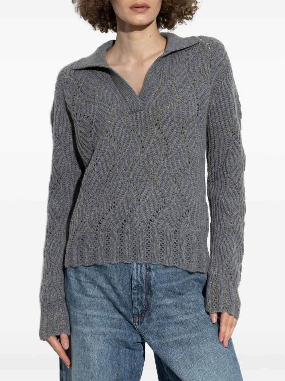 ETRO Kasjmier sweater Grijs