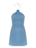 Oséree halter-neck mini dress - Blue