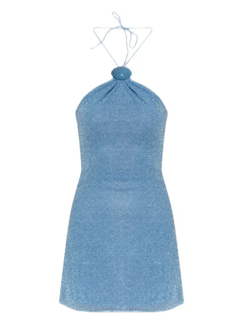 Oséree halter-neck mini dress