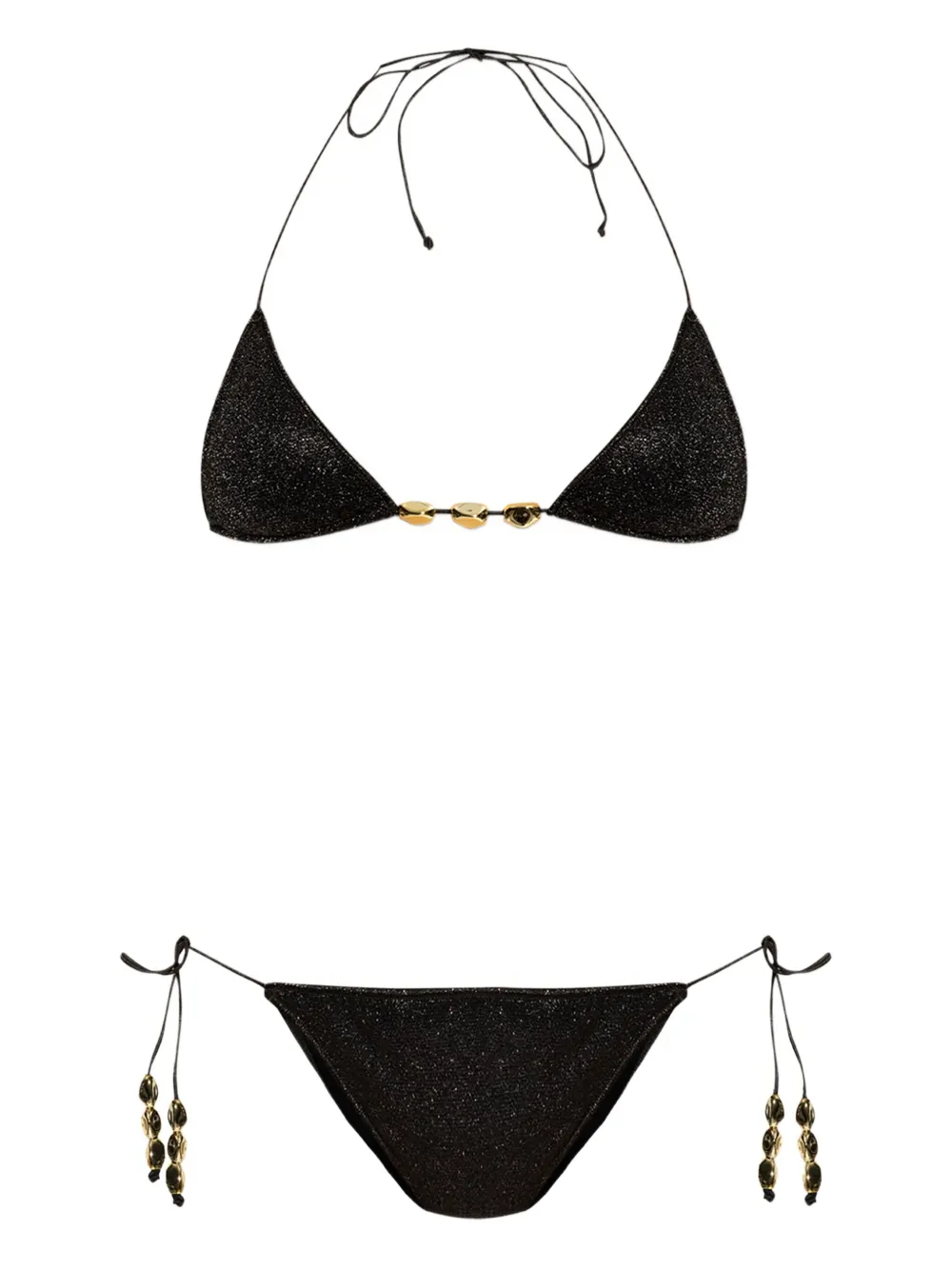 Oséree glitter-detailing bikini | Black | Image 1