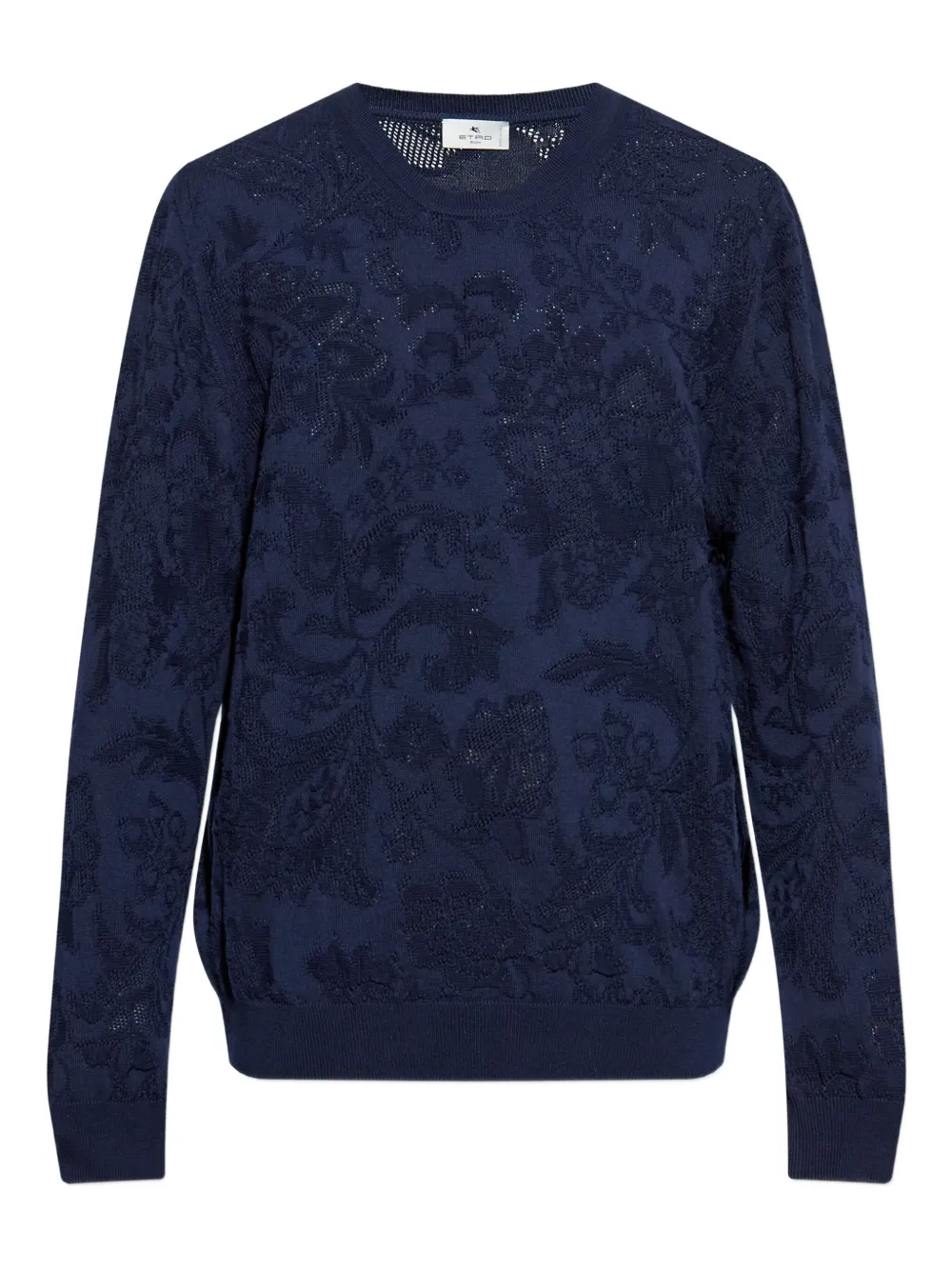 floral-embellished sweater