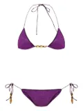 Oséree glitter-detailing bikini - Purple
