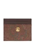 ETRO paisley-pattern card holder - Brown