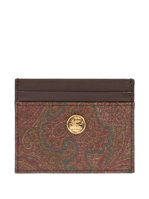 ETRO paisley-pattern card holder