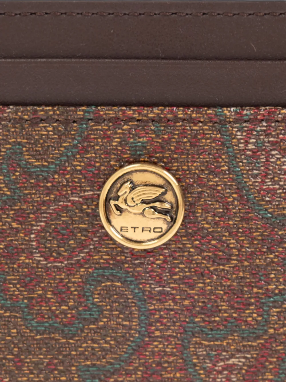 ETRO Pasjeshouder met paisley-print Bruin