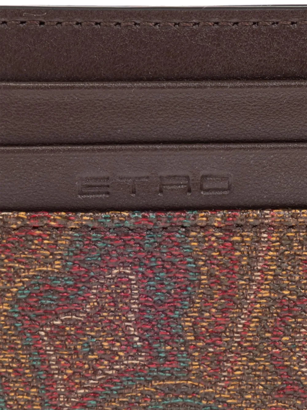ETRO Pasjeshouder met paisley-print Bruin