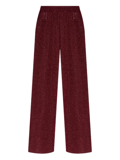 Oséree Lumière lurex-effect trousers