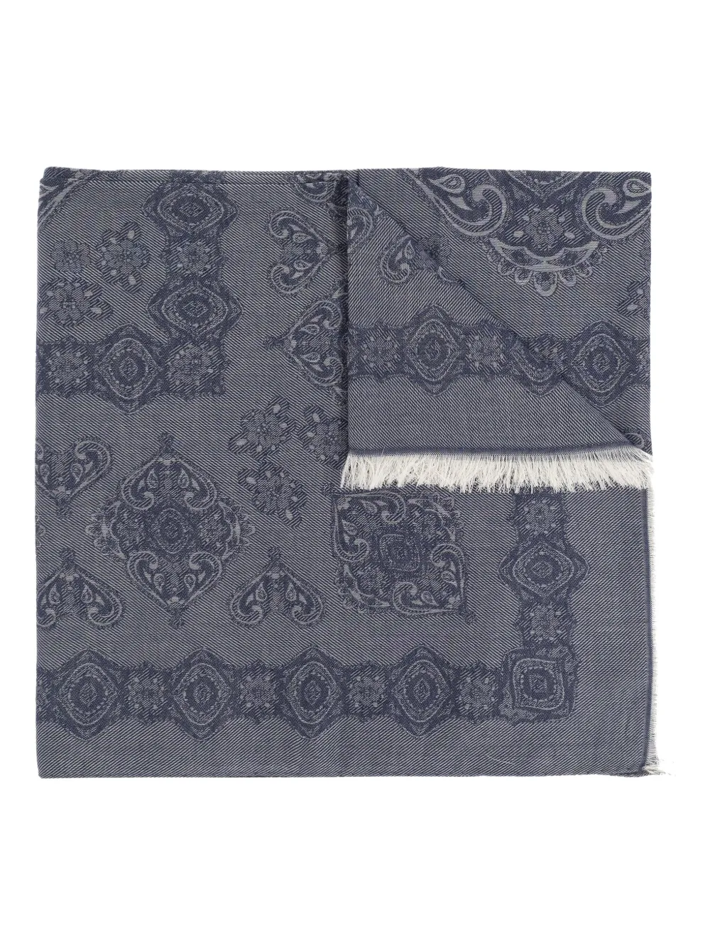 ETRO Sjaal met paisley-print Blauw