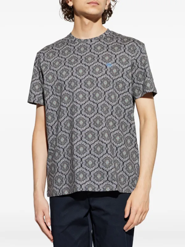ETRO Patterned short-sleeve T-shirt | Blue | FARFETCH JO
