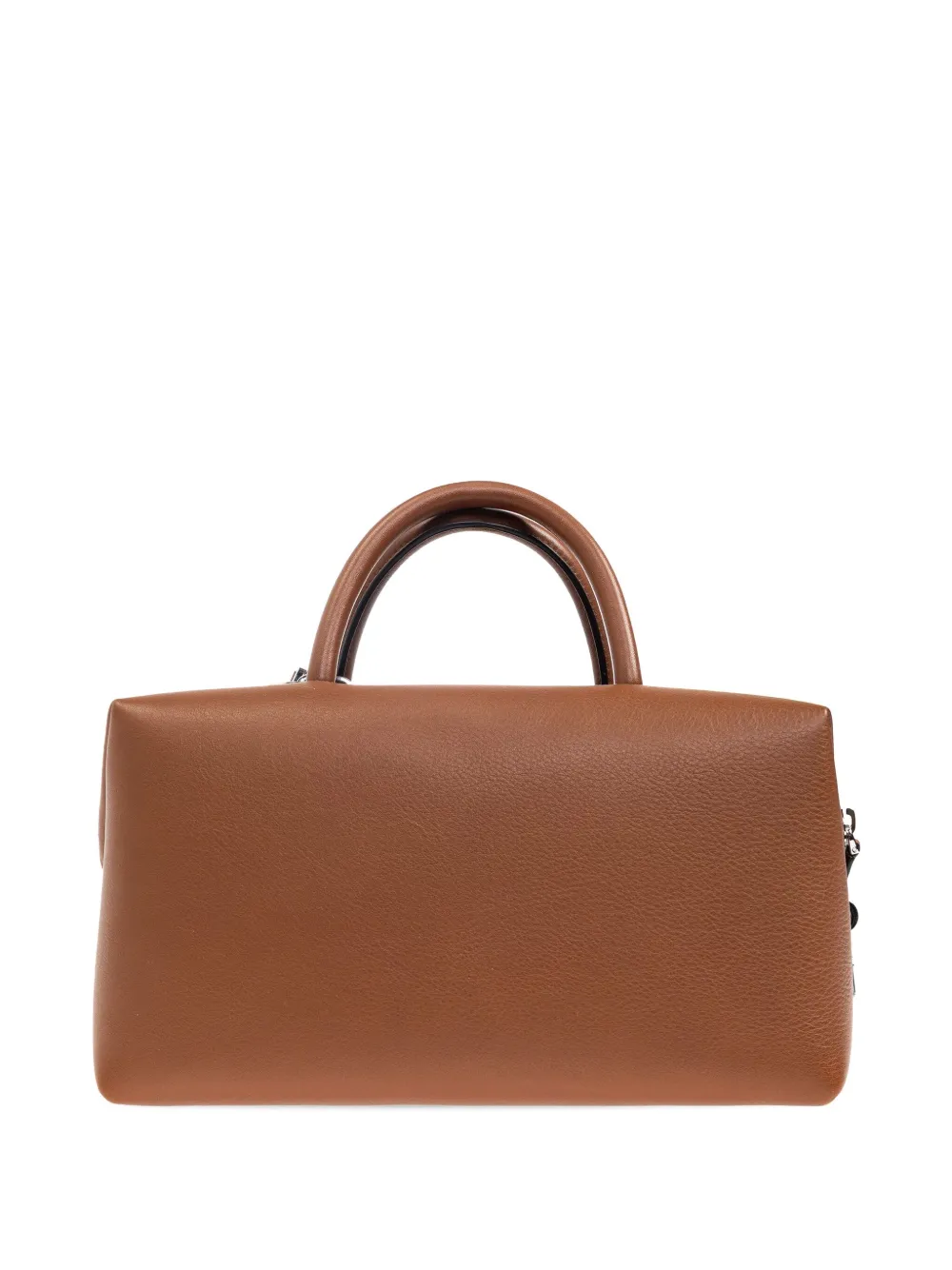Max Mara Medium Holdall Leather Top Handle Bag In Brown
