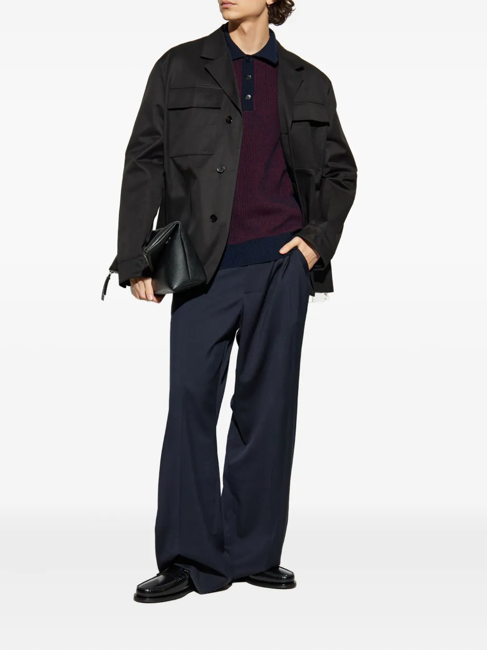 ETRO wool polo shirt - Rood