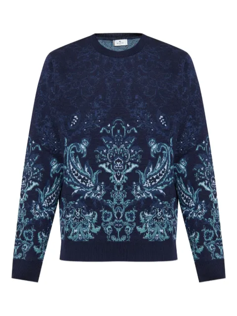 ETRO floral-jacquard sweater