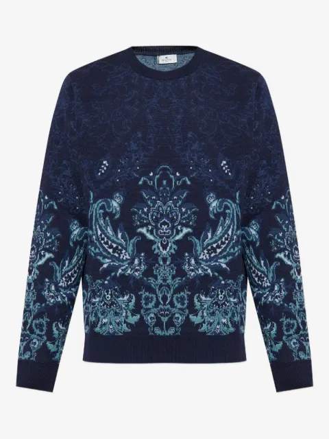 ETRO floral-jacquard sweater