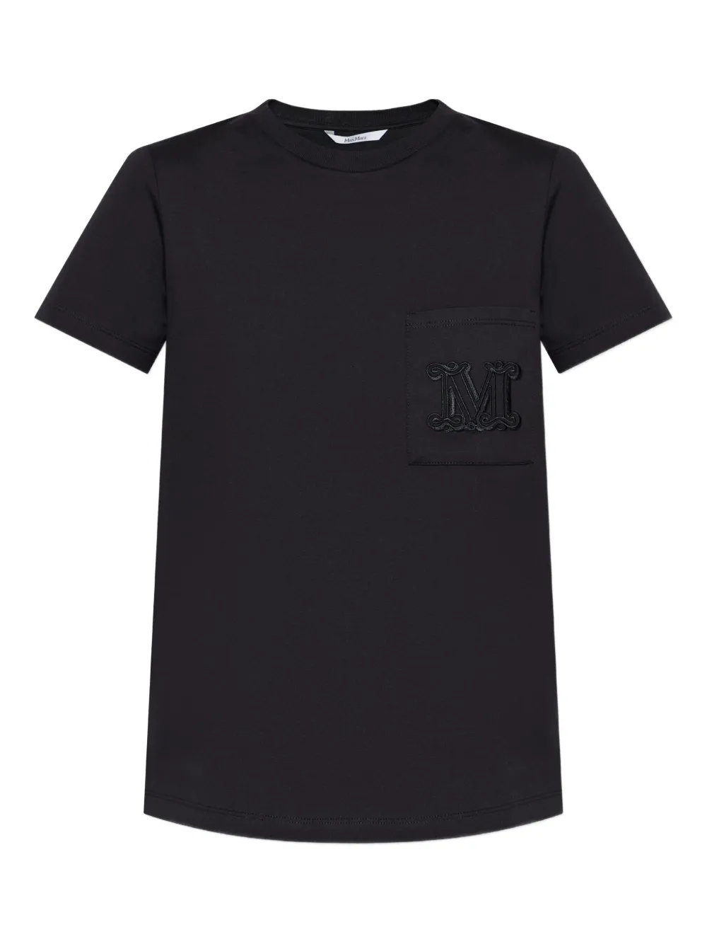 Max Mara T-shirt met geborduurd logo Zwart