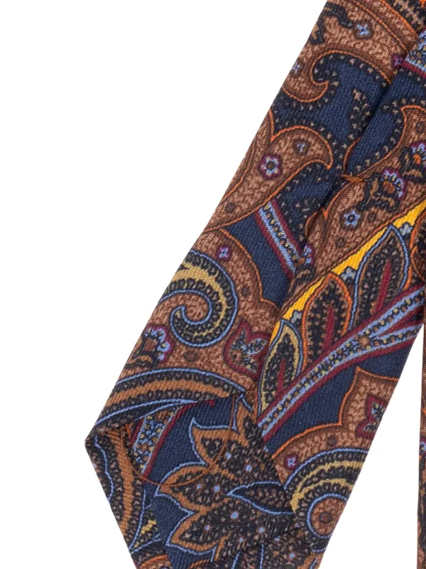 ETRO ペイズリー シルクネクタイ | ブルー | FARFETCH JP