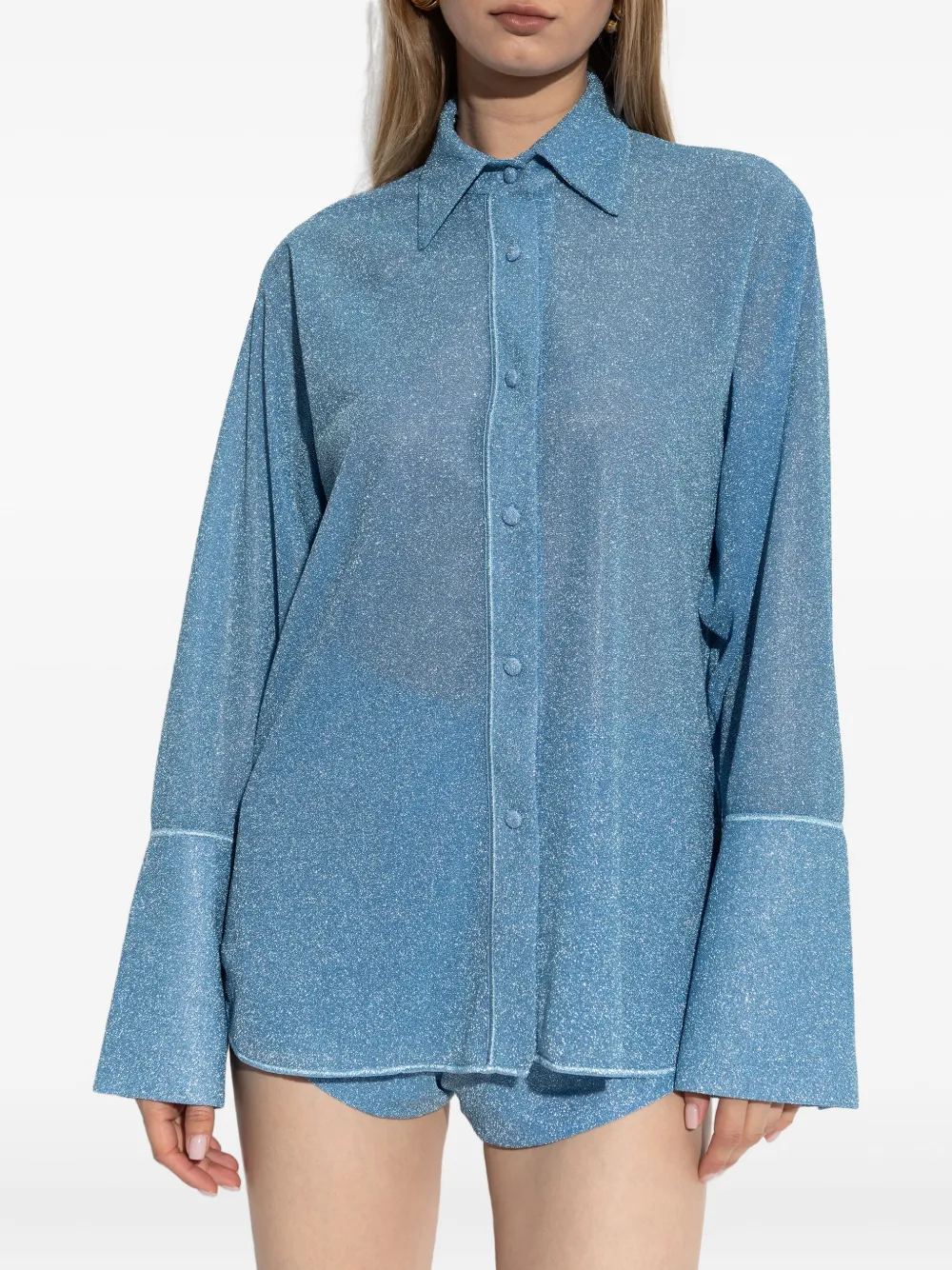 Oseree Shirt With Wide Sleeves